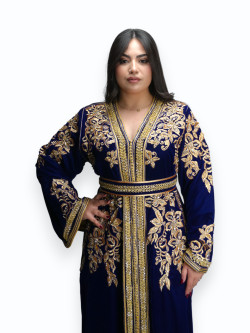 Caftan Layali Al Dahab Bleu Royal