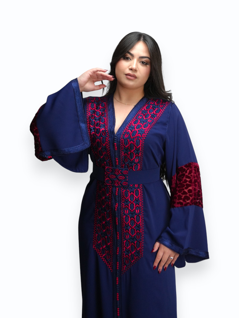 Caftan Indigo Rubis