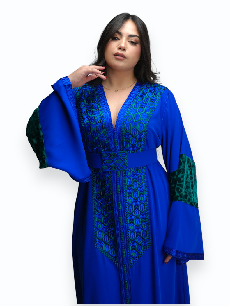 Caftan Emeraude Bleue