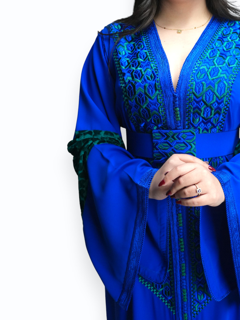Caftan Emeraude Bleue