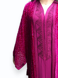 Kimono Grenat Royal Deux Pièces