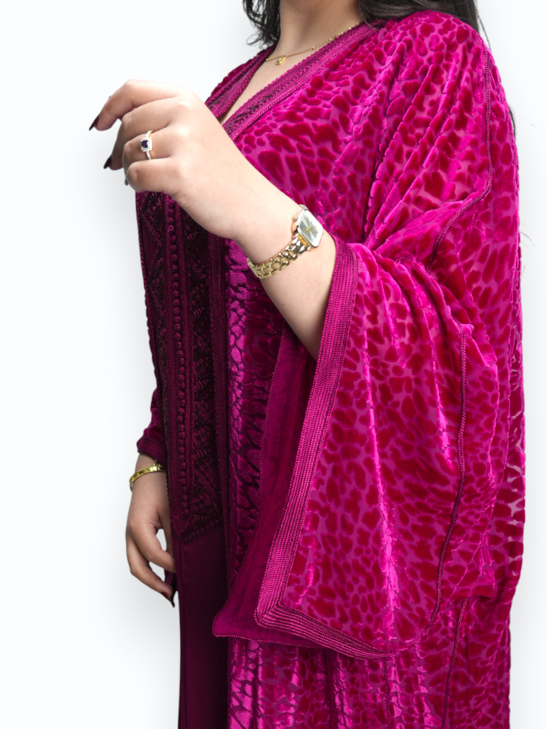 Kimono Grenat Royal Deux Pièces