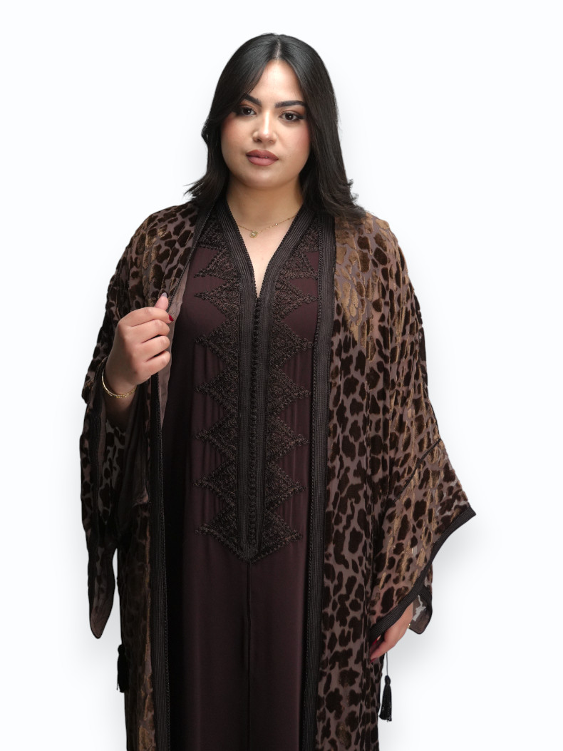 Kimono Chocolat Sauvage Deux Pièces