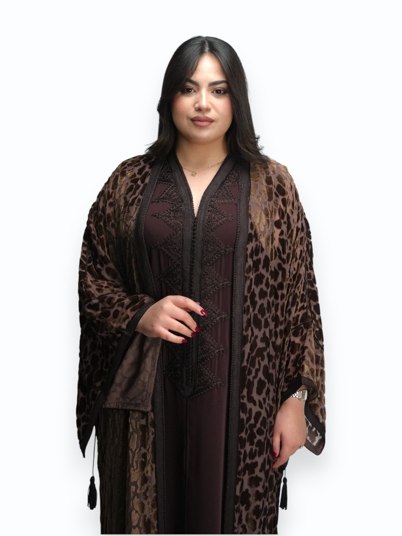 Kimono Chocolat Sauvage Deux Pièces