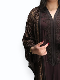 Kimono Chocolat Sauvage Deux Pièces